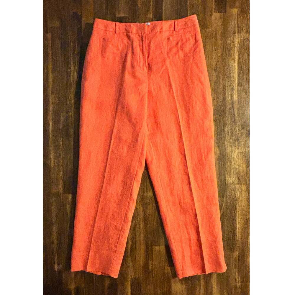 Talbots Women’s 6 Petite 28 x 26 Pants Irish Linen Lined Ankle Crop Trouser